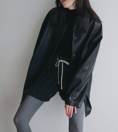画像10: エコレザーオーバージャケット　Ecoleather Over Jacket
