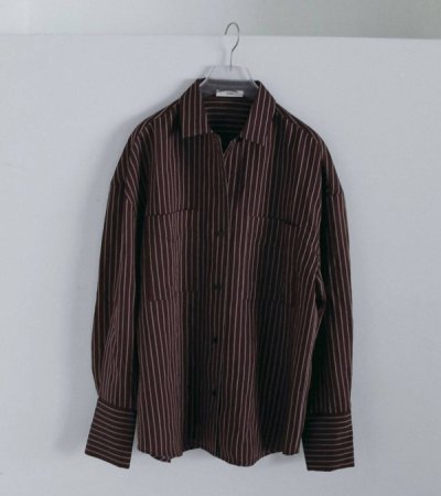 画像4: オープンカラーストライプシャツ　Opencollar Stripe Shirts
