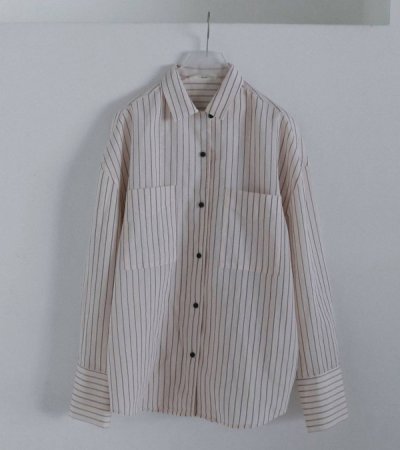 画像2: オープンカラーストライプシャツ　Opencollar Stripe Shirts