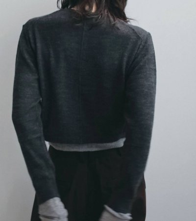 画像14: レイヤードクルーネックカーディガン　Layered Crewneck Cardigan