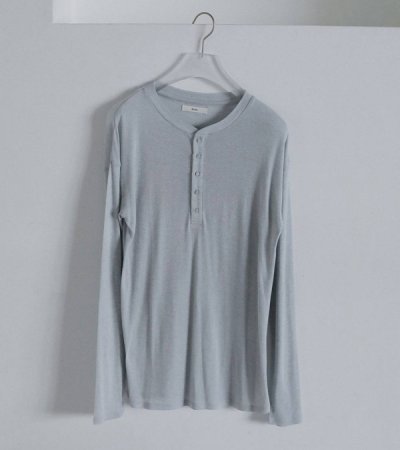 画像2: ウールシアーヘンリートップス　Wool Sheer Henleytops