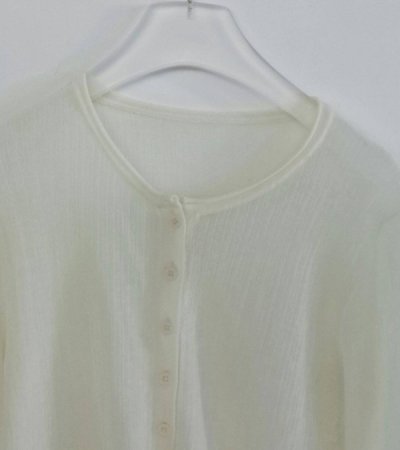 画像6: レイヤードクルーネックカーディガン　Layered Crewneck Cardigan