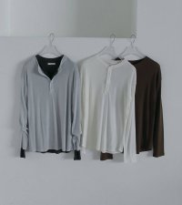 ウールシアーヘンリートップス　Wool Sheer Henleytops