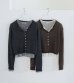 画像1: レイヤードクルーネックカーディガン　Layered Crewneck Cardigan (1)