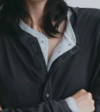 画像9: ウールシアーヘンリートップス　Wool Sheer Henleytops