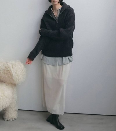 画像3: ハーフジップリブニット　Halfzip Rib Knit