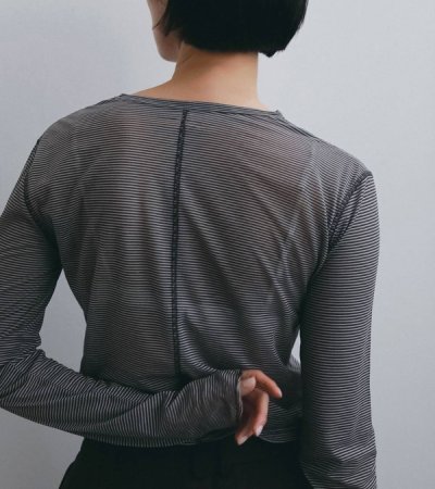 画像10: シアーボーダーロングTシャツ　Sheer Border Long T-shirts