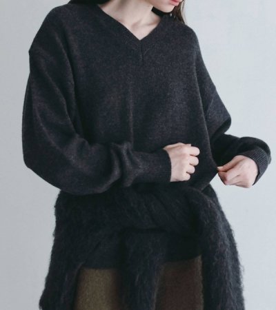 画像12: ウールVネックニット　Wool Vneck Knit
