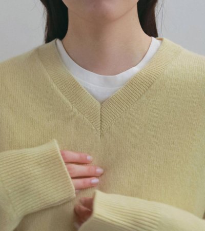 画像6: ウールVネックニット　Wool Vneck Knit