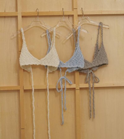 画像1: ハンドニットビスチェ　Hand Knit Bustier