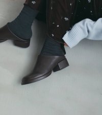 スクエアヒールスリッポン　Square Heel Slip-on