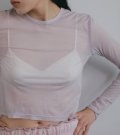 シアーボーダーロングTシャツ　Sheer Border Long T-shirts