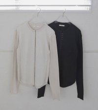 ジャガードリブフロントホックトップス　Jacquardrib Fronthook Tops