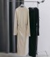 画像1: ジャガードラップワンピース　Jacquardrib Wrap Onepiece (1)