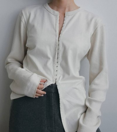 画像10: ジャガードリブフロントホックトップス　Jacquardrib Fronthook Tops