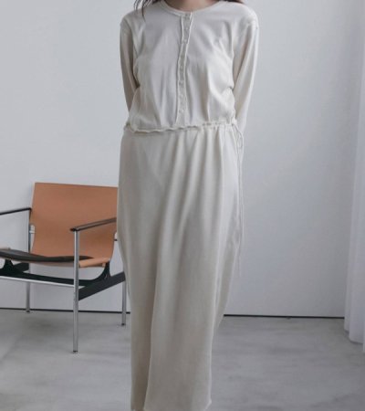 画像6: ジャガードラップワンピース　Jacquardrib Wrap Onepiece