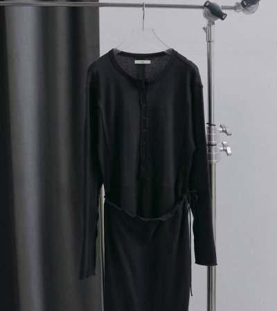 画像3: ジャガードラップワンピース　Jacquardrib Wrap Onepiece