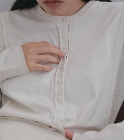 画像8: ジャガードラップワンピース　Jacquardrib Wrap Onepiece