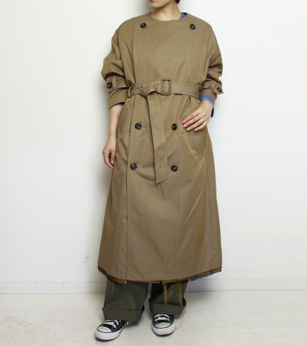 77circa ナナナナサーカ 30 Off ノーカラーワイドトレンチコート No Collar Wide Trench Coat セール商品につき返品不可 77circa ナナナナサーカ 30 Off ノーカラーワイドトレンチコート No Collar Wide Trench Coat セール商品につき返品不可