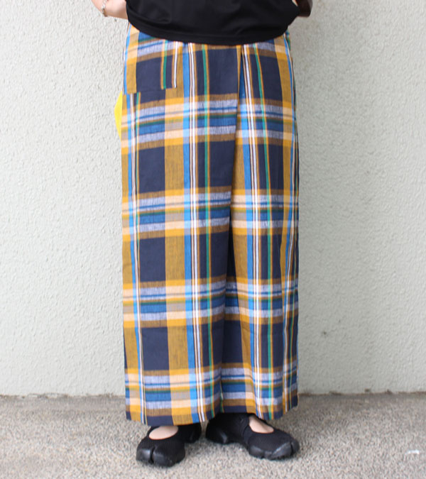 Isato イサト リネンラップワイドパンツ