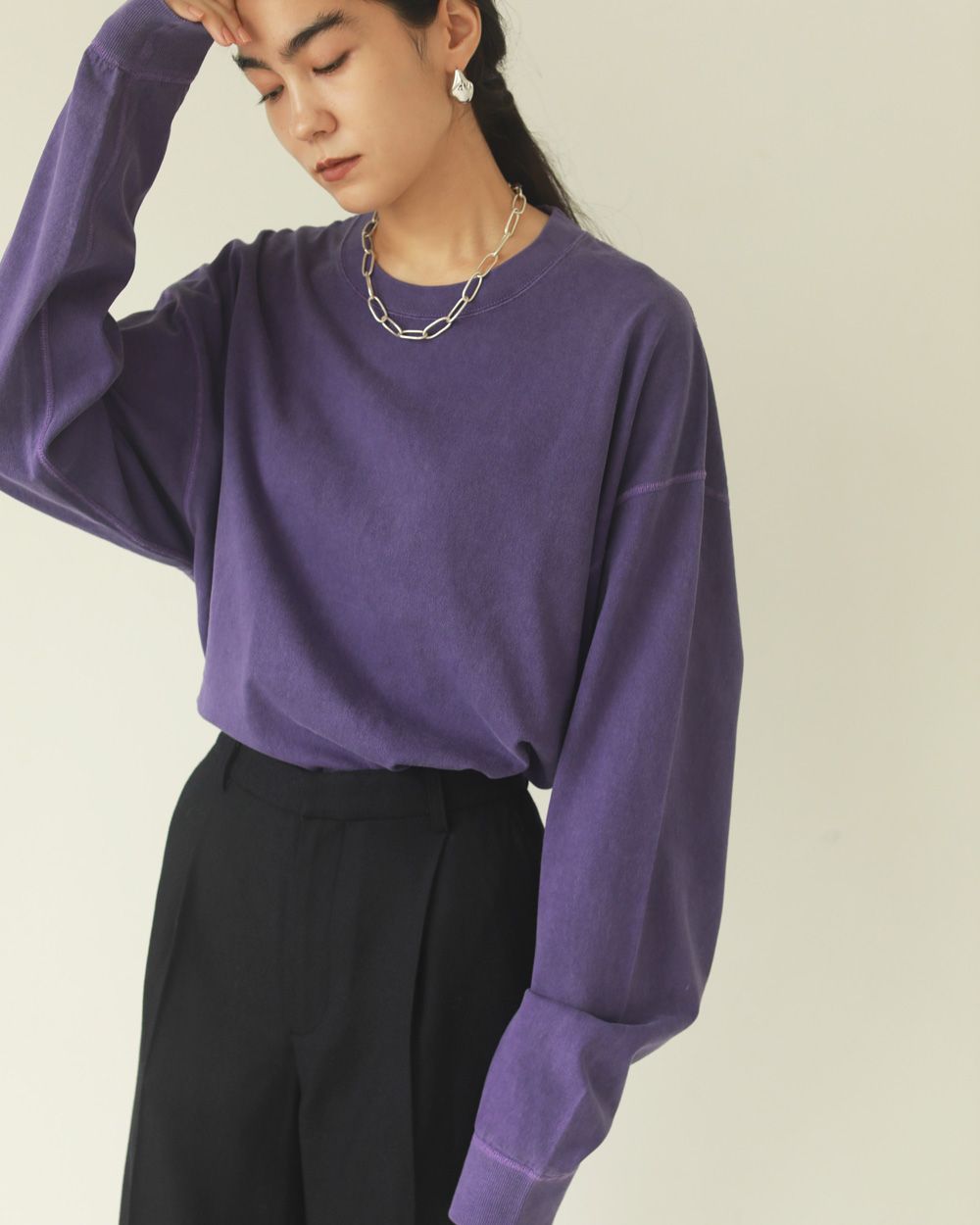 フラットシーマロングTシャツ【Flatseam Long T-Shirts】/TODAYFUL