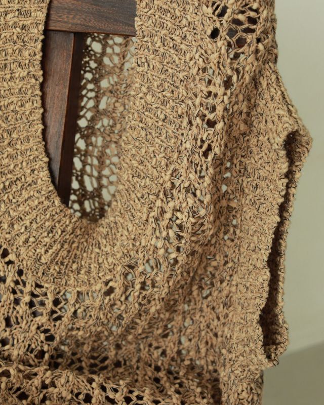 20%OFF！クロシェニットベスト【Crochet Knit Vest】《セール商品につき返品不可》/TODAYFUL/トゥデイフル