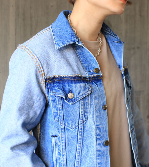 77circa ナナナナサーカ ツーサイドカットバックリバーシブルデニムジャケット Circa Maketwo Sided Cutbackreversible Denim Jacket