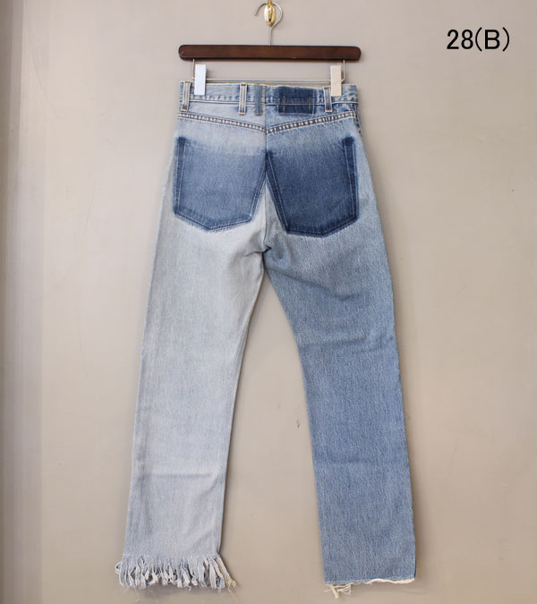 77circa/ナナナナサーカ/フリンジスリムデニムパンツ(ブルー) fringe 77circa/ナナナナサーカ/フリンジスリムデニムパンツ(ブルー) fringe