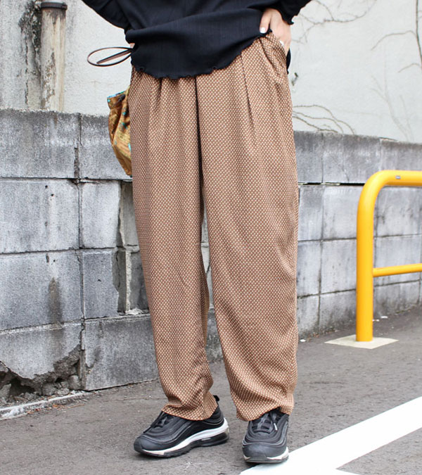 30%OFF！ハイウエストドットパンツ【Highwaist Dot Pants】《セール 