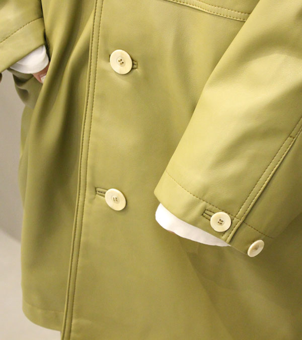 エコレザーオーバージャケット Ecoleather Over Jacke/TODAYFUL