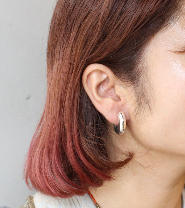 チャンキーフープイヤリング Chunky Hoop Earring (Silver925)/TODAYFUL/トゥデイフル