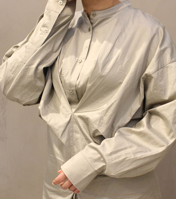 20%OFF！フロントタックシャツドレス Fronttuck Shirts Dress《セール