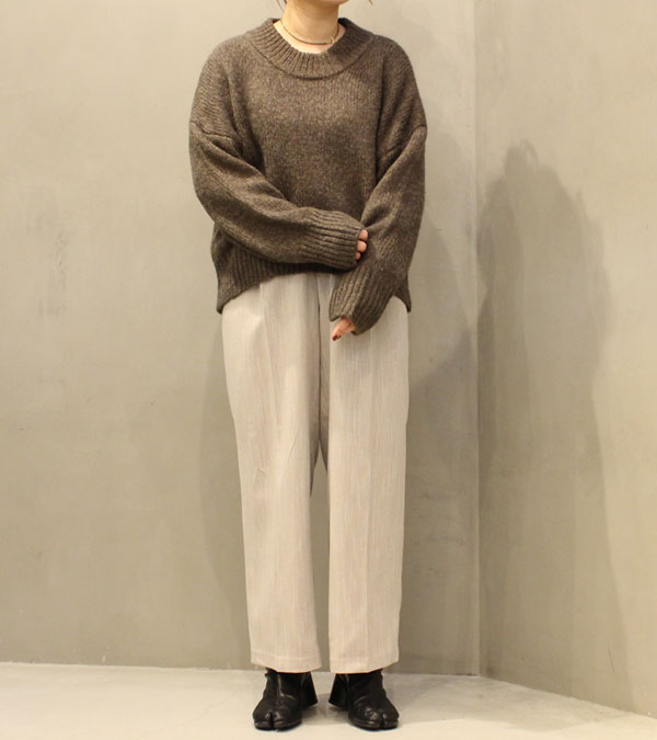 20%OFF！ウールラウンドヘムニット Wool Roundhem Knit《セール商品