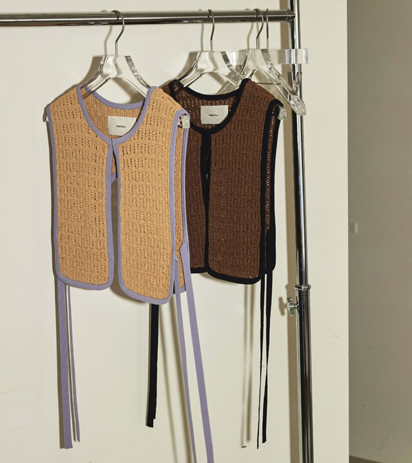 コードヤーンパイピングベスト Cordyarn Piping Vest /TODAYFUL
