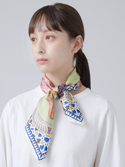 シルバーグレー サイズ manipuri マニプリ ロングスカーフ - 通販 