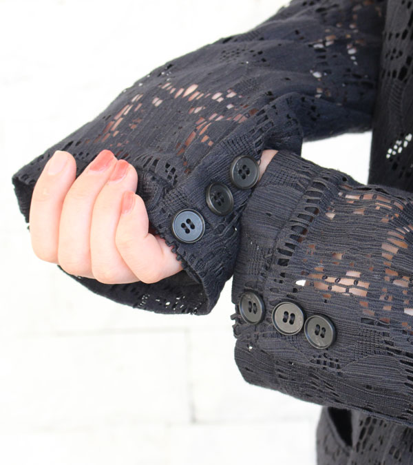 レースオーバージャケット Lace Over Jacket /TODAYFUL/トゥデイフル 【メール便送料無料対応可】 レースオーバージャケット Todayful テーラードジャケット