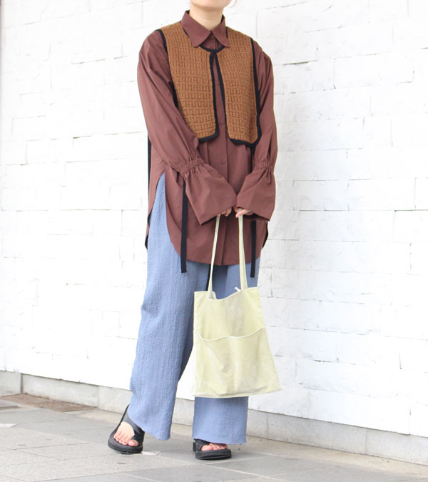 コードヤーンパイピングベスト Cordyarn Piping Vest /TODAYFUL 