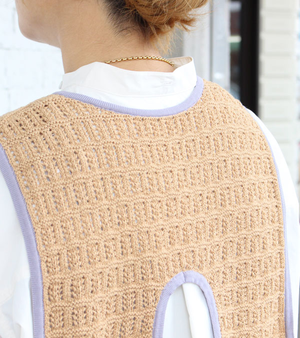 コードヤーンパイピングベスト Cordyarn Piping Vest /TODAYFUL