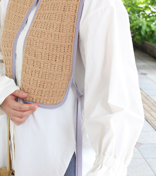 コードヤーンパイピングベスト Cordyarn Piping Vest /TODAYFUL 