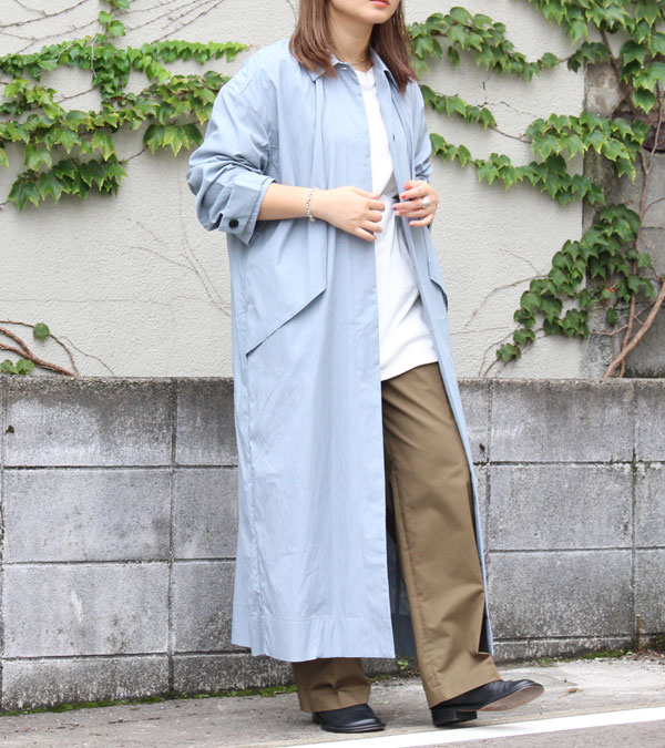 絶品 Washer Trench Coat -S BLUE 12220001 Todayful トゥデイフル