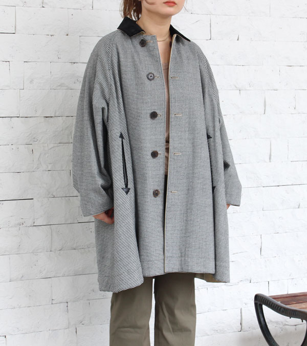TICCA/ティッカ/リバーシブルステンカラーショートコート