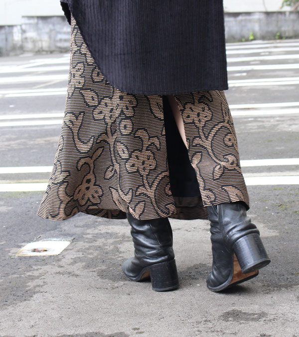 ジャガードリーフペンシルスカート Jacquard Leaf Pencilskirt 