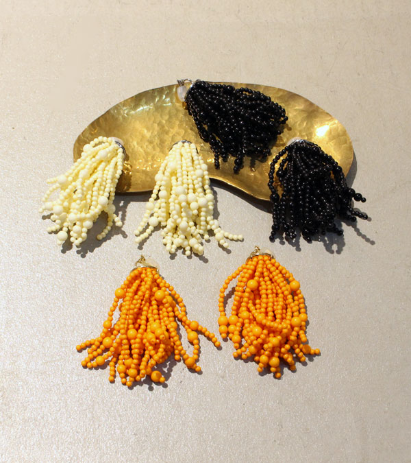 20%OFF！ボールフリンジイヤリング　Ball Fringe Earring《セール商品につき返品不可》