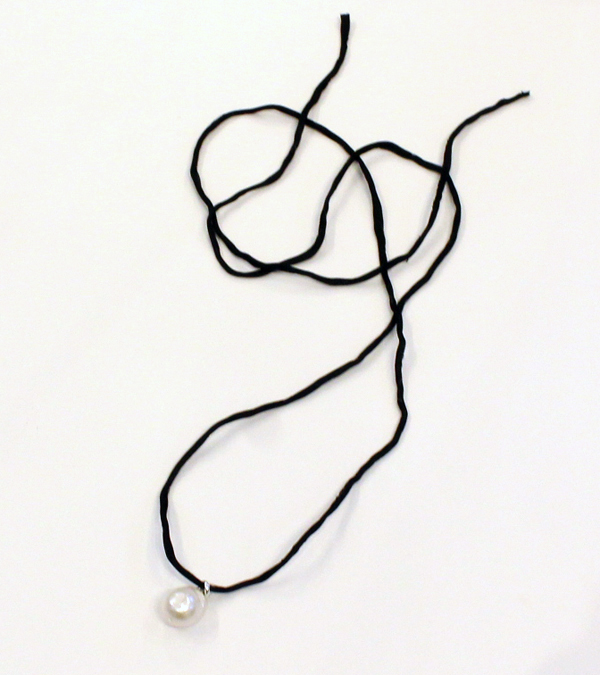 シルクコード×パールネックレス　Silkcord x Pearl Necklace