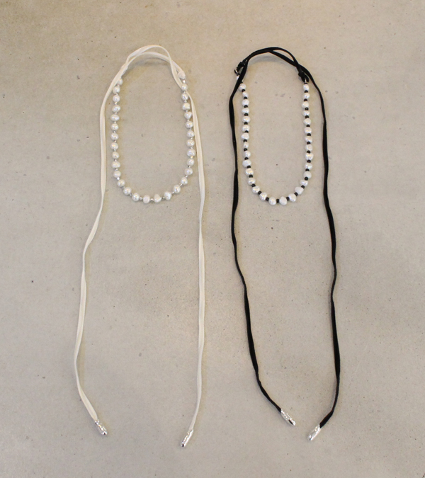 パールリボンチョーカー　Pearl Ribbon Choker