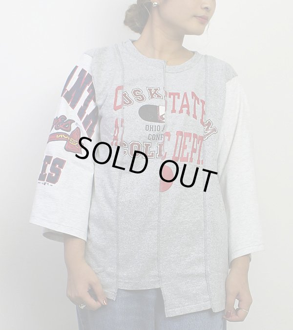 画像1: 50%OFF！ツーサイドプリンティングトップ(グレー)　circa make two sided printing top《セール商品につき返品不可》