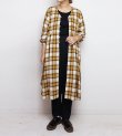 画像5: 80%OFF！レーヨンウールチェックコートドレス　rayon wool check coat dress　《セール商品につき返品不可》