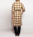 画像3: 80%OFF！レーヨンウールチェックコートドレス　rayon wool check coat dress　《セール商品につき返品不可》