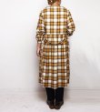 画像7: 80%OFF！レーヨンウールチェックコートドレス　rayon wool check coat dress　《セール商品につき返品不可》