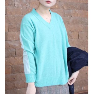 画像: 40%OFF！ファインメリノブークレーニットVネックプルオーバー　Fine merino boucle knit　v/n p/o《セール商品につき返品不可》